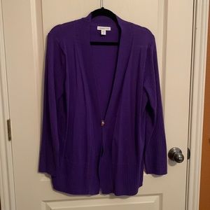 Pretty in Purple Cotton Sweater